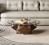 Gharaana Centre Tables Zina Wooden Storage Centre Table